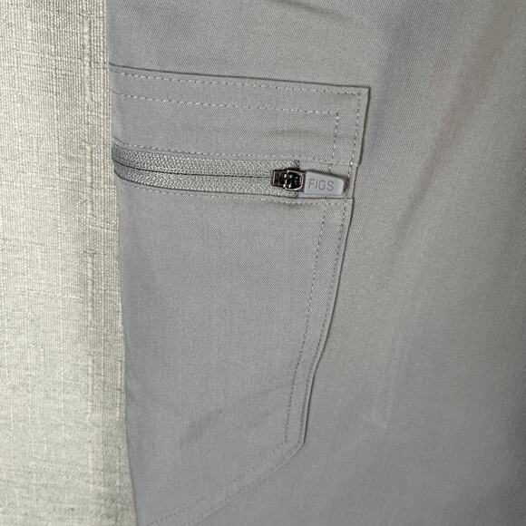 Figs Zamora Jogger Scrub Pants Womens XL High Waisted Light Gray W22SW2012 - Picture 6 of 9